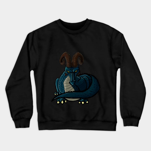 the green dragon Crewneck Sweatshirt by Liking